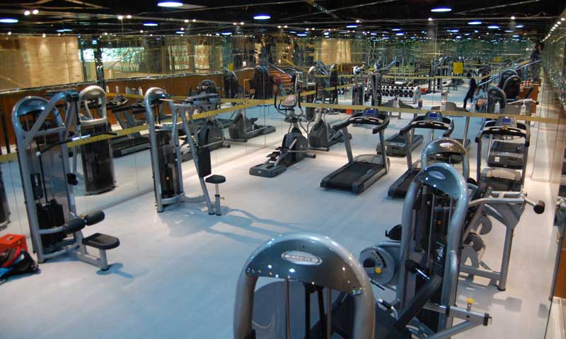 健身房pvc地板膠效果圖 健身房地面鋪pvc地板膠注意事項