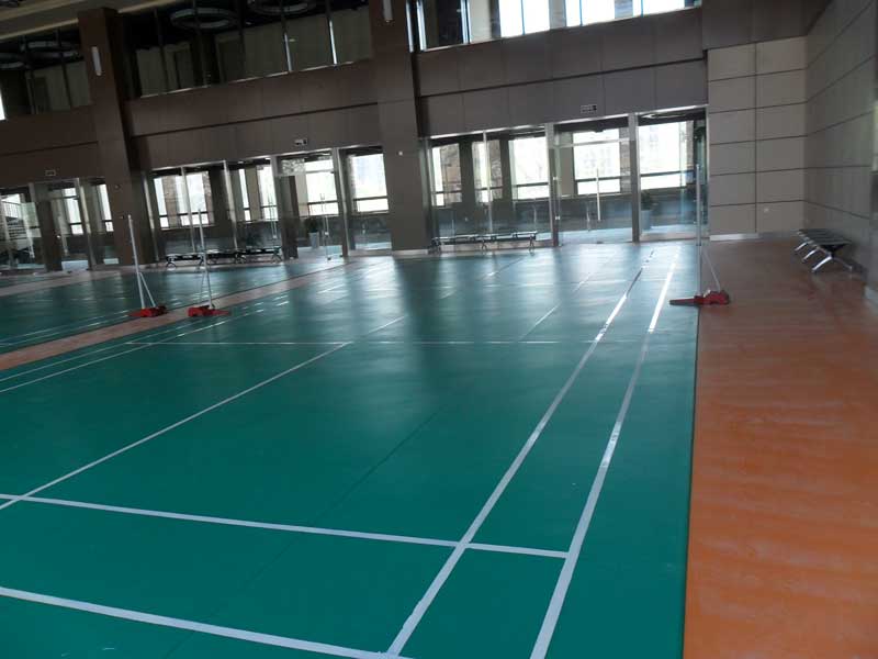 山東省濟南全運村羽毛球地膠 山東省濟南全運村羽毛球地膠
