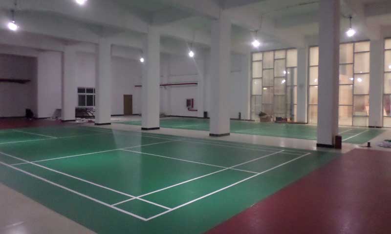 河北pvc運動地板 河北省霸州市羽毛球館pvc運動地板